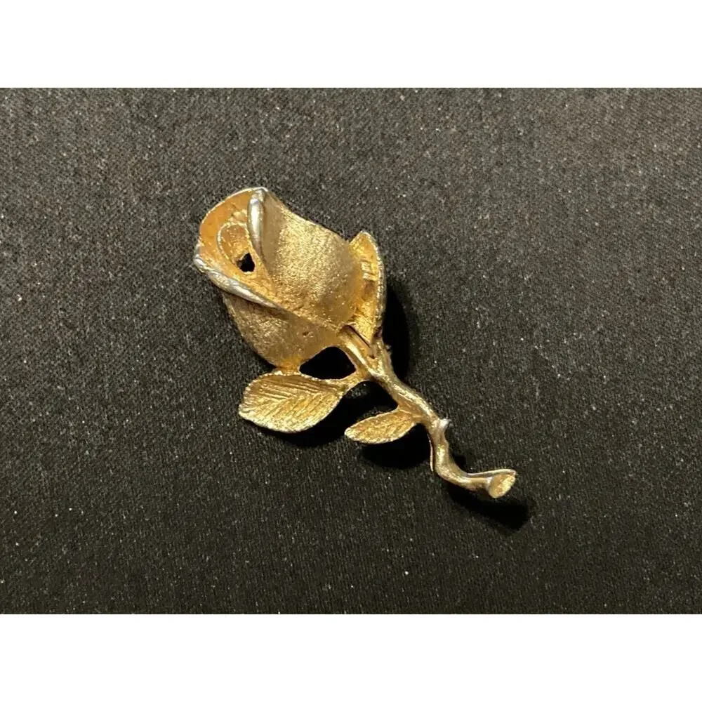 Dubarry Fifth Avenue Gold Tone Rose Brooch